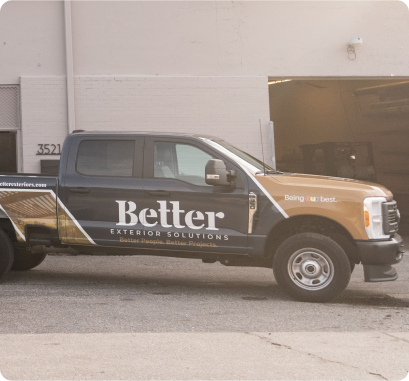 Better Exteriors branded truck